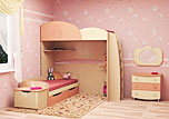 Детская мебель Капитошка (клен + ваниль + абрикос) | Компасс