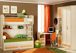 Детская мебель Катрин (венге + мандарин) - фабрика Дедал