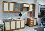 Кухня Агни (МДФ-рамка) (ольха + ваниль) - фабрика Кодми-мебель (Брянск)