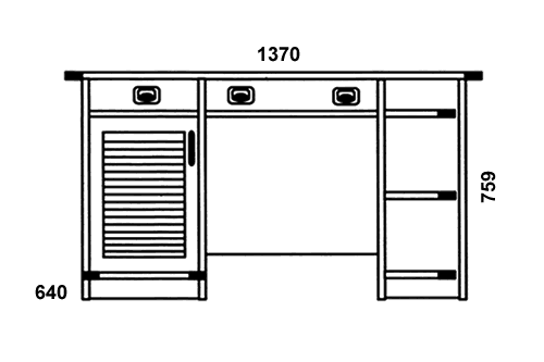 F0713 Стол письменный, тумба с дверкой, тумба под системный блок | Детская мебель Флинт | Дива-мебель